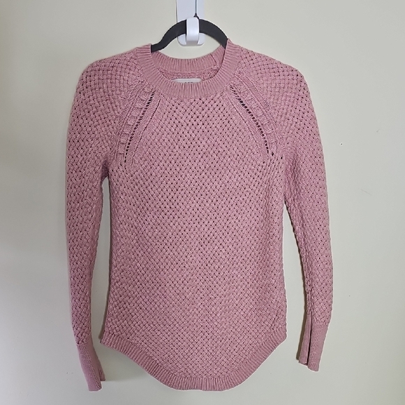 LOFT Sweaters - LOFT Soft Pink Textured Sweater